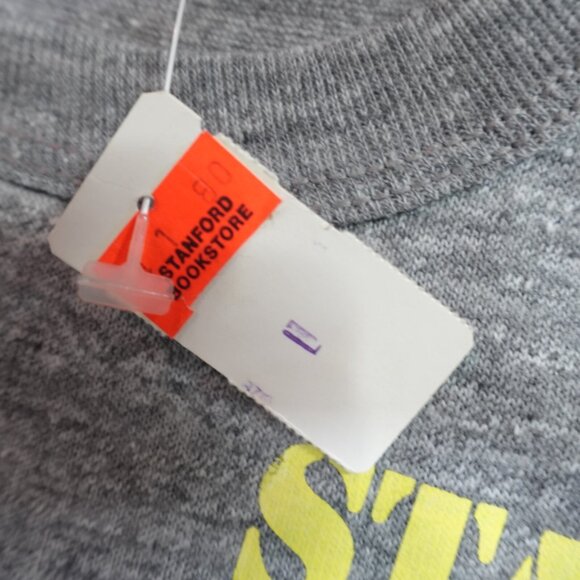 Vintage Stanford Shirt Small Gray Heather Velva Sheen Old Stock NEW - Picture 3 of 8